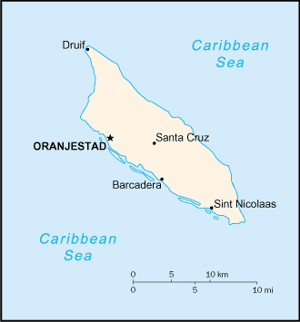 Map of Aruba