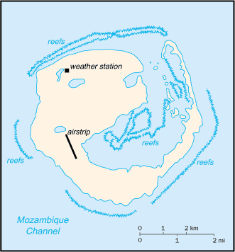 Map of Europa Island