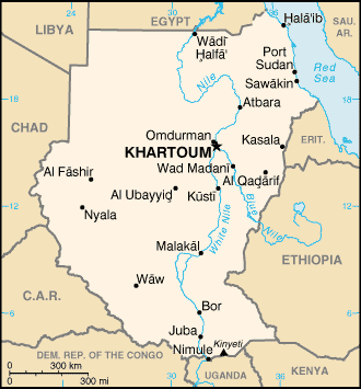 Map of Sudan